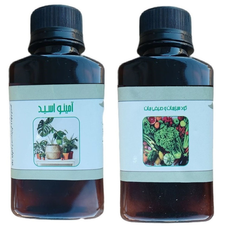کود مایع امینو اسید و کود سبزیجات و صیفی جات مدل life drop حجم 110 میلی لیتر