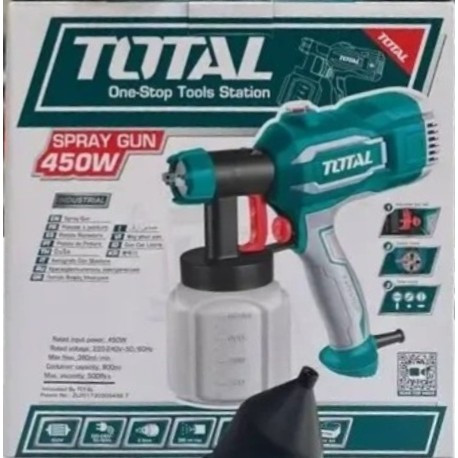 پیستوله برقی 450 وات صنعتی توتال مدلTT3506با 24 ماه گارانتی و ارسال رایگان