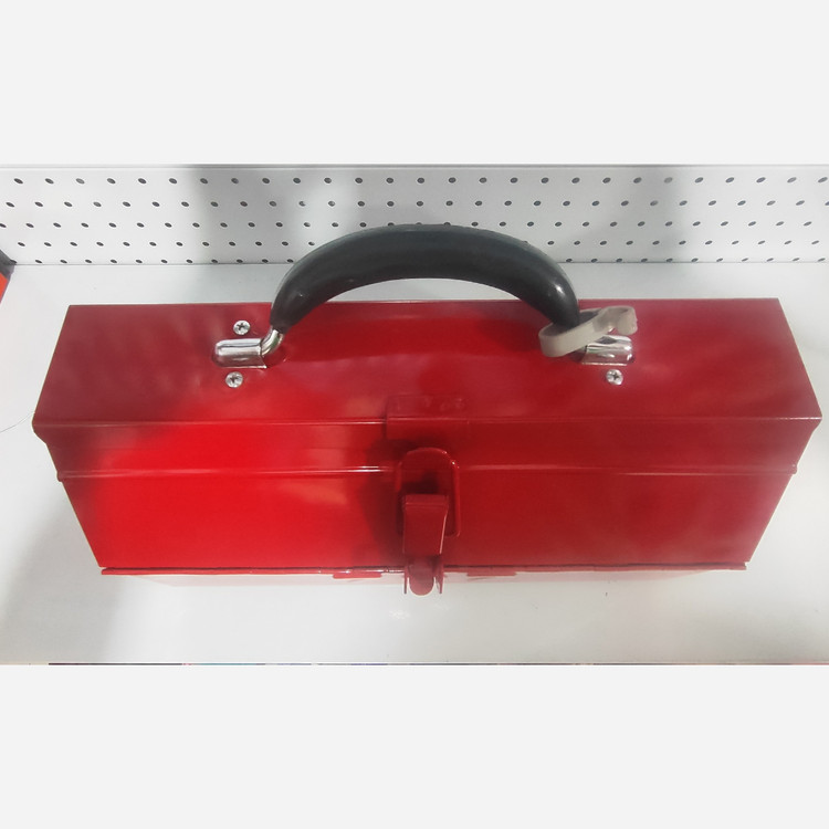جعبه ابزار فولادی 35 سانت 2 طبقه چمدانی جام ابزار زیر مجموعه(مهدی تولز) مدل TA707 رنگ کوره ای
