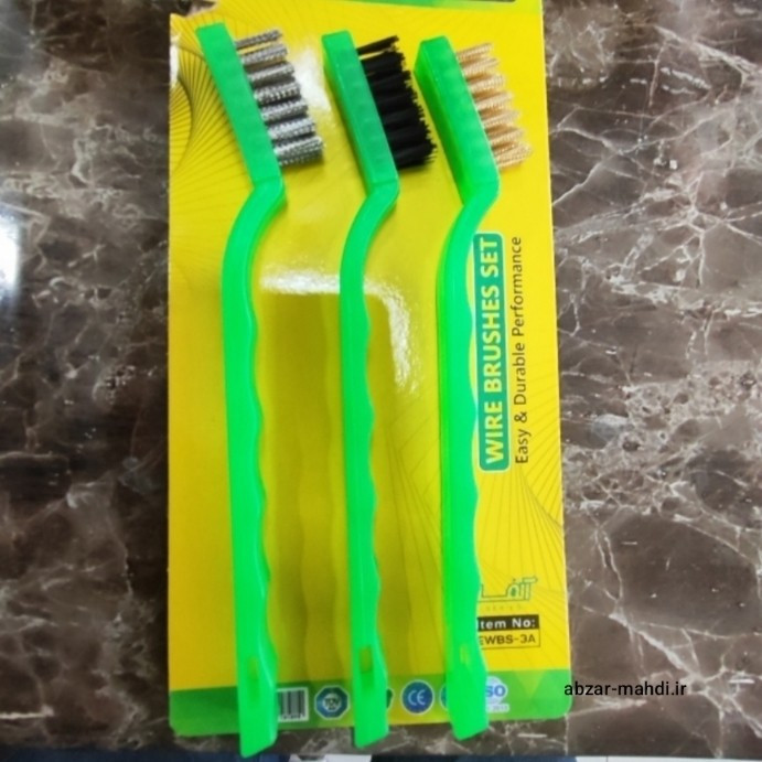 ست 3 عددی برس سیمی مسواکی اکو مدل EWBS-3A کیفیت درجه یک