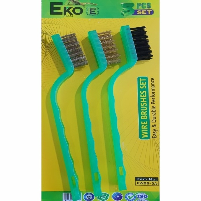 ست 3 عددی برس سیمی مسواکی اکو مدل EWBS-3A کیفیت درجه یک