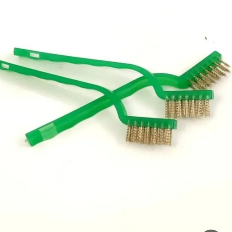 ست برس مسواکی فلزی 3 عددی اوکی مدل EWBS-3B کیفیت درجه یک